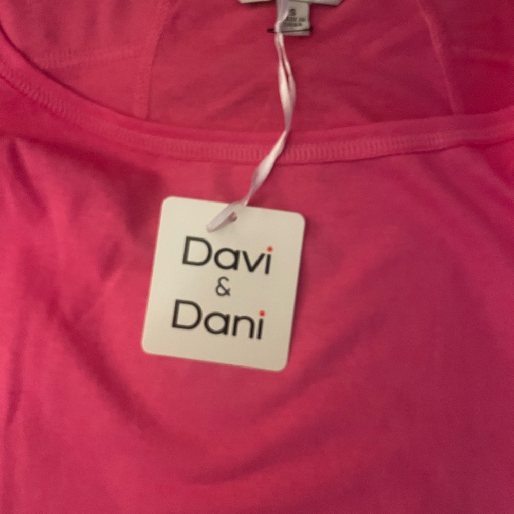 Three Birds Nest / DAVI & DANI Bright Pink Girls' Tank Top - Picture 2 of 6